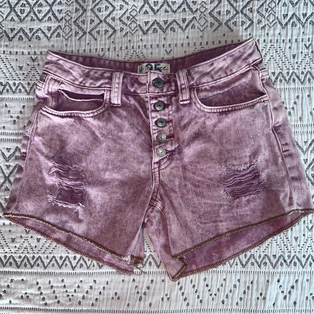 We The Free Distressed Jean Shorts Sz 25